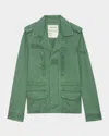 Zadig & Voltaire Klimi Washed Cotton Parka In Coriander