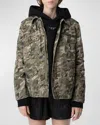 Zadig & Voltaire Krisa Camo Jacket In Grass