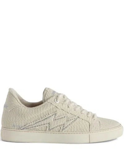 Zadig & Voltaire La Flash Glitter Sneakers