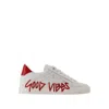 Zadig & Voltaire La Flash Good Vibes Sneakers - Leather - White In White