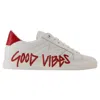 Zadig & Voltaire La Flash Good Vibes Sneakers - Leather - White In White