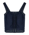 Zadig & Voltaire Lace-trimmed Tank Top In Blue