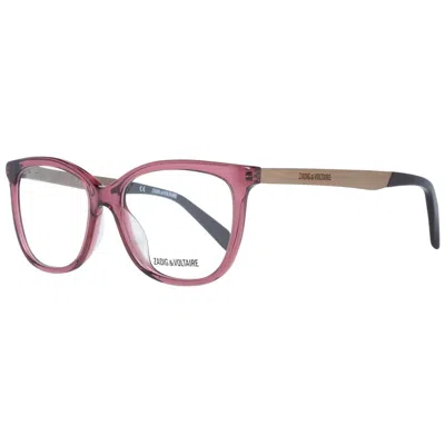 Zadig & Voltaire Ladies' Spectacle Frame  Vzv085 52096d Gbby2 In Purple