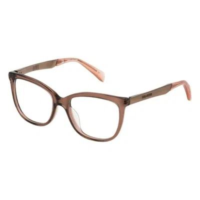 Zadig & Voltaire Ladies' Spectacle Frame  Vzv085520b36  52 Mm Gbby2 In Brown