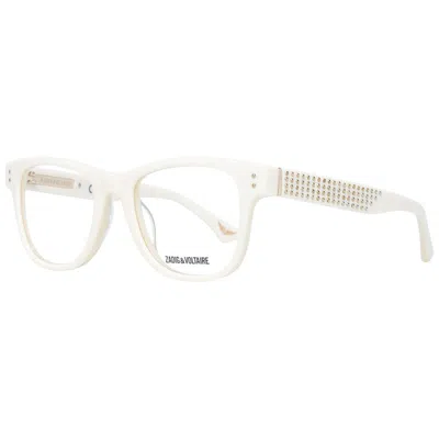 Zadig & Voltaire Ladies' Spectacle Frame  Vzv088 500702 Gbby2 In White