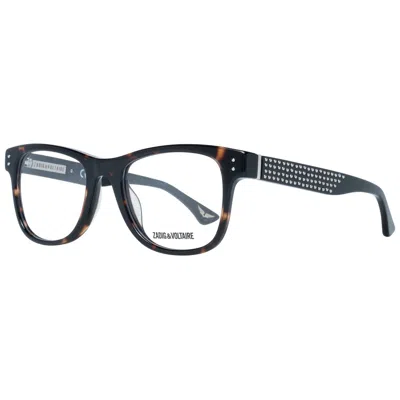 Zadig & Voltaire Ladies' Spectacle Frame  Vzv088 500714 Gbby2 In Black
