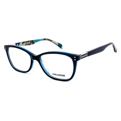 Zadig & Voltaire Ladies' Spectacle Frame  Vzv125-0j24  52 Mm Gbby2 In Blue