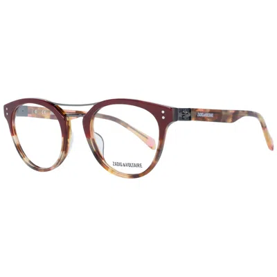 Zadig & Voltaire Ladies' Spectacle Frame  Vzv217 490afg Gbby2 In Brown
