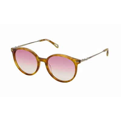 Zadig & Voltaire Brown Acetate Sunglasses In Pink