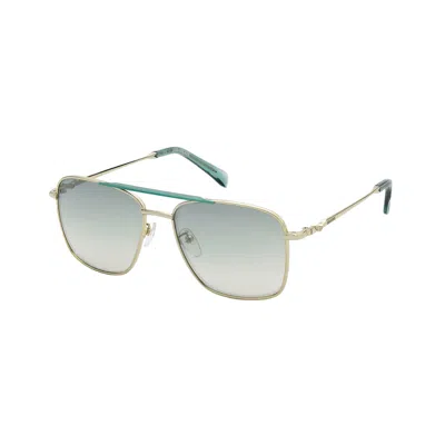 Zadig & Voltaire Gold Metal Sunglasses In Gray