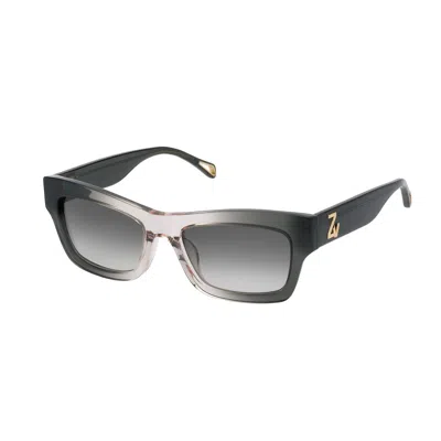 Zadig & Voltaire Multicolor Acetate Sunglasses In Black