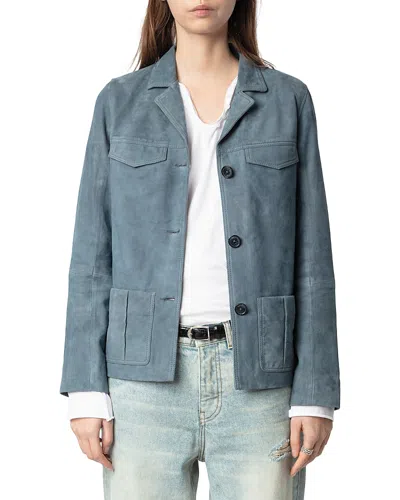 ZADIG & VOLTAIRE LARON SUEDE JACKET