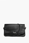 Zadig & Voltaire Leather Rock Eternal Clutch With Outer Pocket