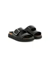 Zadig & Voltaire Leather Sandals In Black