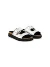 Zadig & Voltaire Leather Sandals In Grey