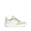 Zadig & Voltaire Womens Ice Wings Snakeskin-effect Low-top Leather Trainers Eur 41 / 7 Uk
