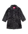 Zadig & Voltaire Leopard-print Faux-fur Coat In Black