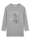 Zadig & Voltaire Leopard Print Mini Dress In Grey