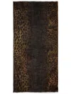 Zadig & Voltaire Leopard-print Scarf In Black