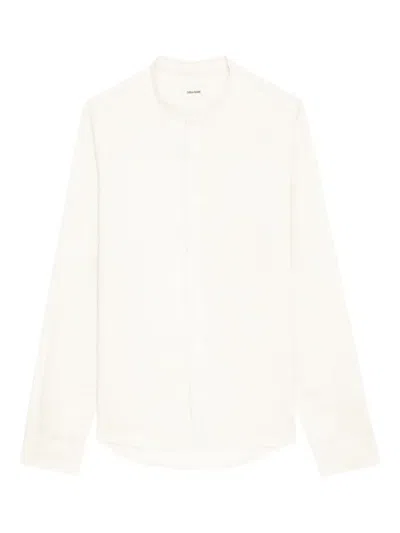 Zadig & Voltaire Linen-organic Cotton Shirt In Neutrals