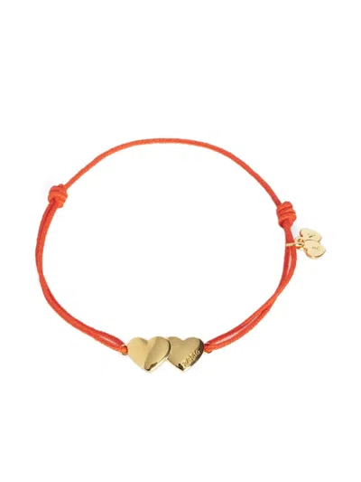 Zadig & Voltaire Link Heart Bracelet In Red