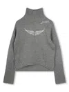 Zadig & Voltaire Logo-embroidered Jumper In Grey