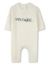 Zadig & Voltaire Logo-embroidered Romper In Neutrals