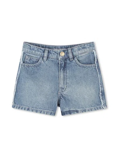 Zadig & Voltaire Kids' Logo-embroidered Shorts In Blue