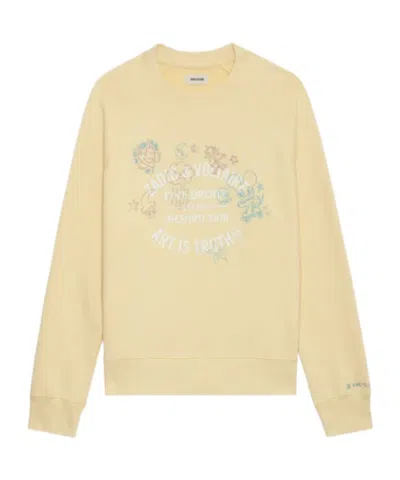 Zadig & Voltaire Logo Logo Hoodie In Nude