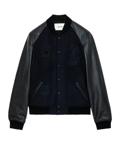 ZADIG & VOLTAIRE LOGO PILOT JACKET