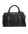 Zadig & Voltaire Zadig  Voltaire Logo Plaque Zipped Medium Tote Bag In Black