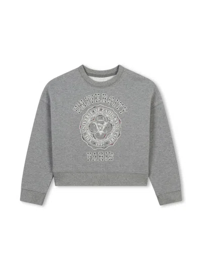 Zadig & Voltaire Kids' Logo-print Sweatshirt In Grey