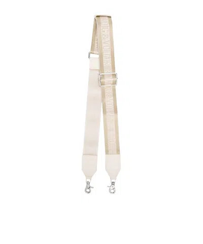 Zadig & Voltaire Logo Shoulder Strap In White