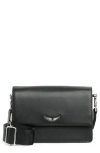 Zadig & Voltaire Lolita Wings Crossbody Bag In Noir