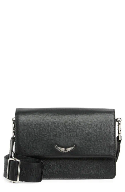 Zadig & Voltaire Lolita Wings Crossbody Bag In Noir