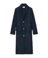 Zadig & Voltaire Womens Underground Mio Herringbone-pattern Recycled Wool-blend Coat In Black