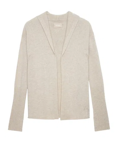 ZADIG & VOLTAIRE ZADIG  VOLTAIRE RIBBED SLEEVE CARDIGAN