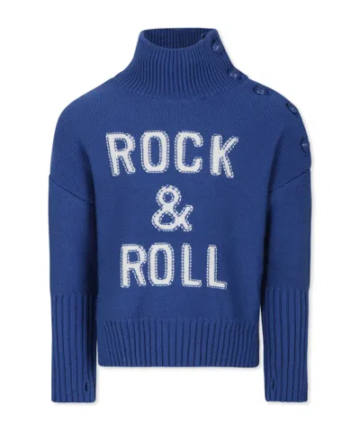 Zadig & Voltaire Long-sleeved Turtleneck Sweater In Blue