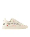 Zadig & Voltaire Women's La Flash Embellished Lace Up Low Top Sneakers In Nude