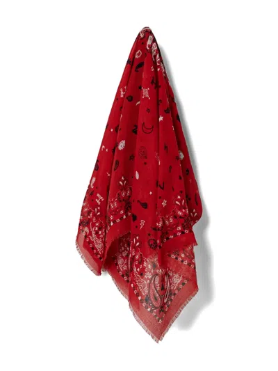 Zadig & Voltaire Maddie Scarf In 红色