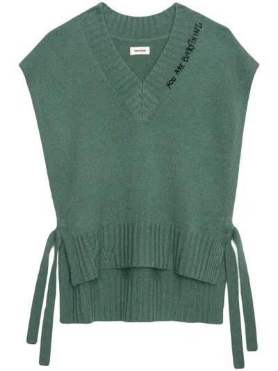 Zadig & Voltaire Maddy Vest In Coriander