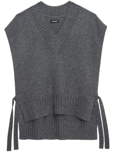 Zadig & Voltaire Maddy Vest In Anthracite
