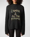 ZADIG & VOLTAIRE MALTA FEELINGS EMBROIDERED MERINO WOOL SWEATER