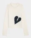 Zadig & Voltaire Malty We Heart Wool Sweater In Ecru