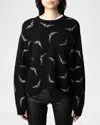 Zadig & Voltaire Markus Strass Wings Jumper In Noir