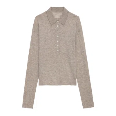Zadig & Voltaire Marly Cashmere Jumper In Latte