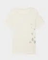 Zadig & Voltaire Marta Pcl Embellished Heart Tee In Light Grey