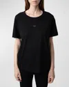 Zadig & Voltaire Marta Wings-appliqué T-shirt In Noir
