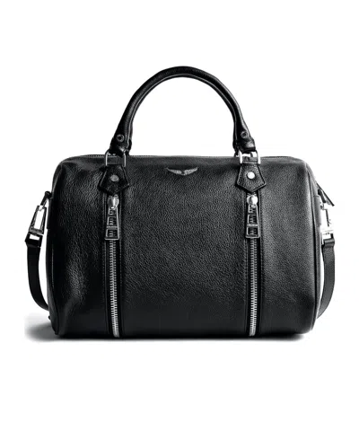 Zadig & Voltaire Medium Sunny Shoulder Bag In Black