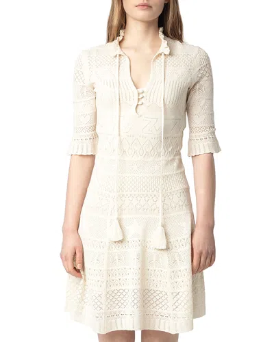 ZADIG & VOLTAIRE MEMPHISA POINTELLE KNIT DRESS